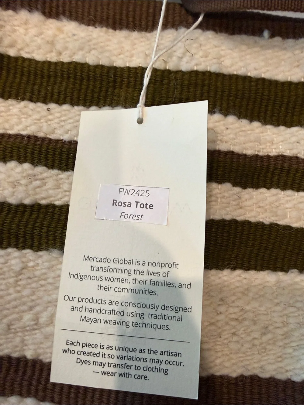 Mercado global tote bag NWT